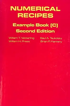 Numerical recipes example book (C++)