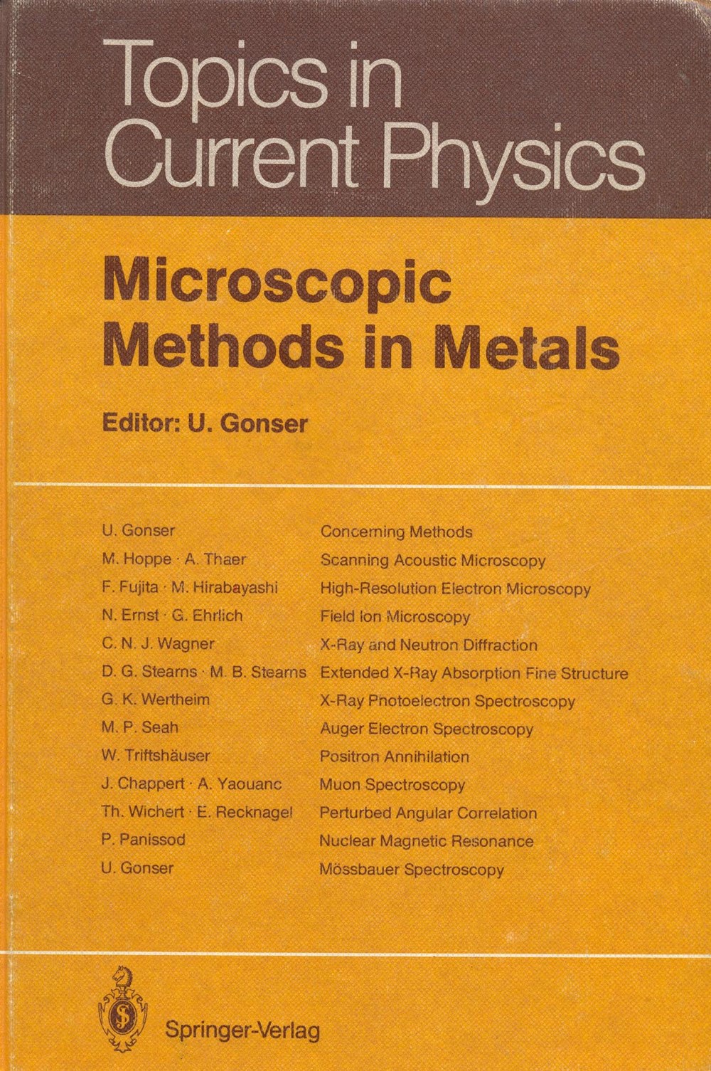 Microscopic methods in metals