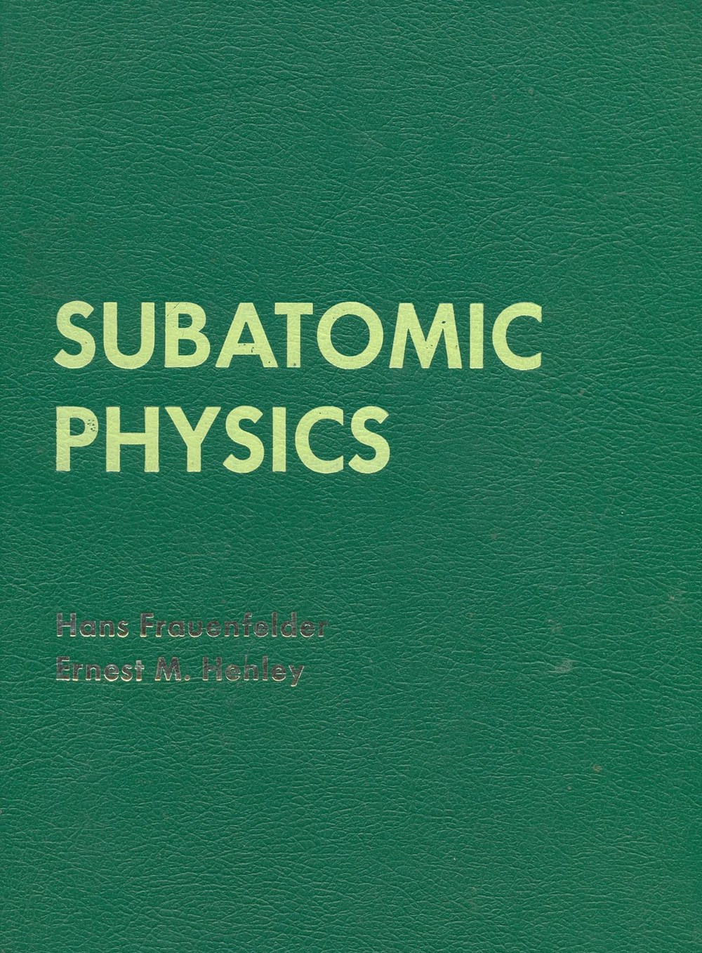 Subatomic physics