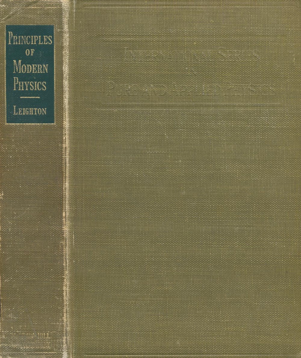 Principles of modern physics