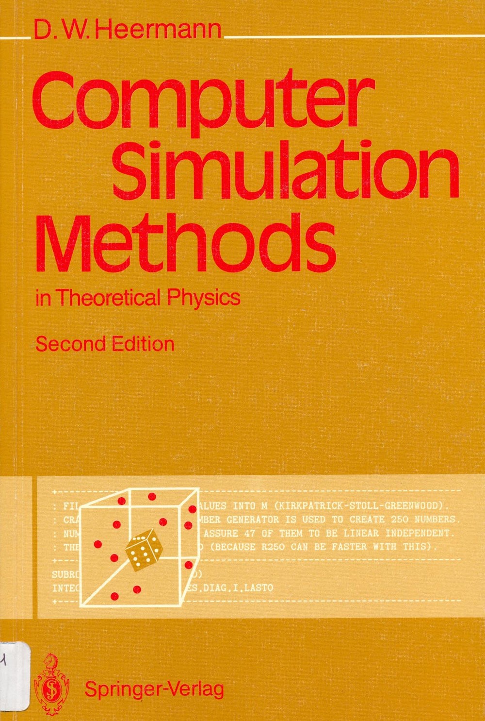 Computer simulation methods in theoretical physics