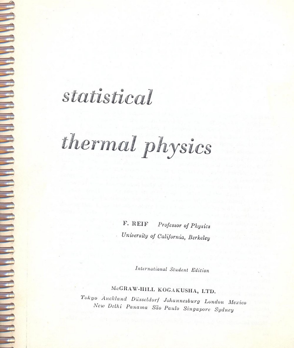Fundamentals of statistical and thermal physics