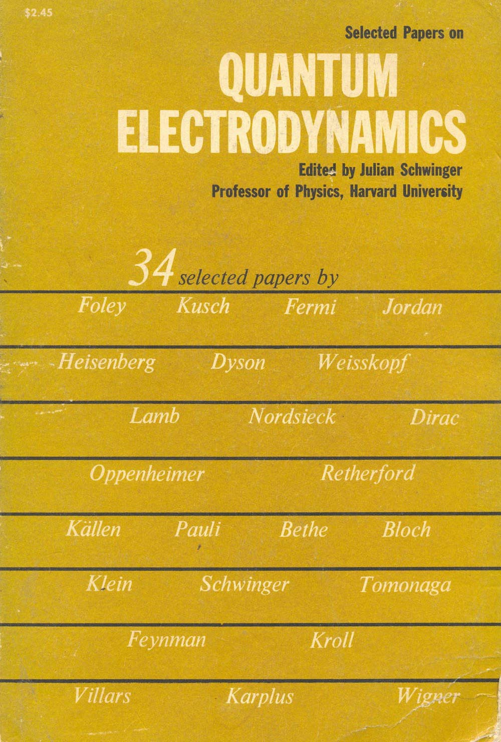 Selected papers on quantum electrodynamics.
