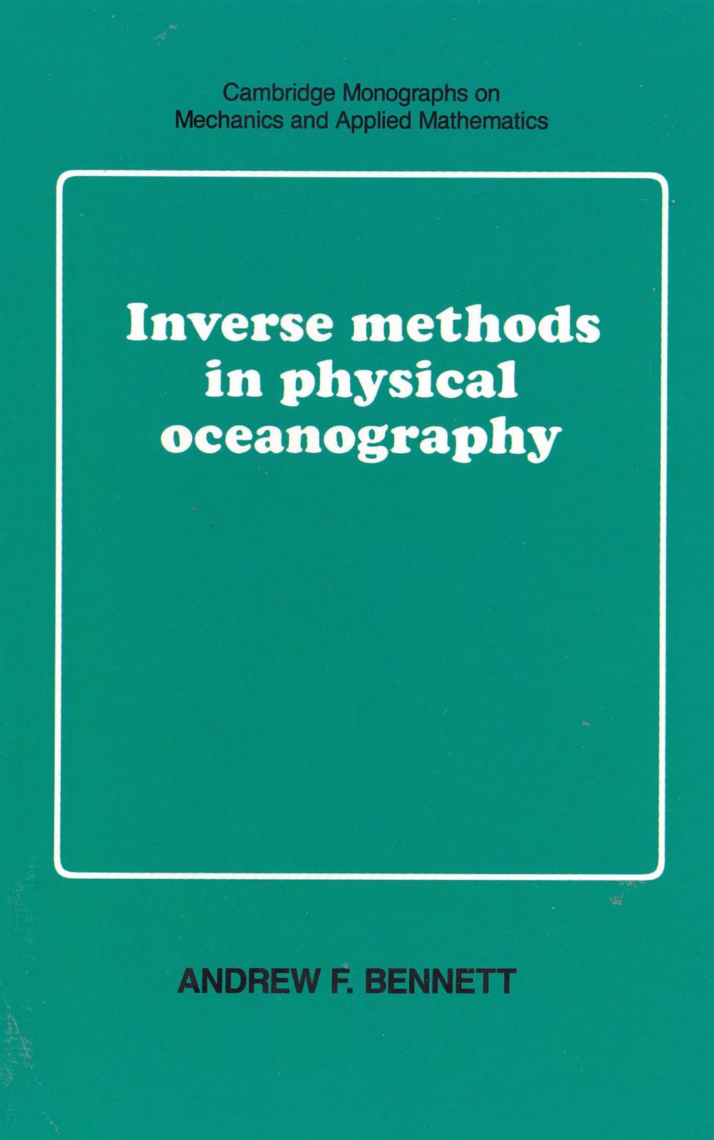 Inverse methods in physical oceanography