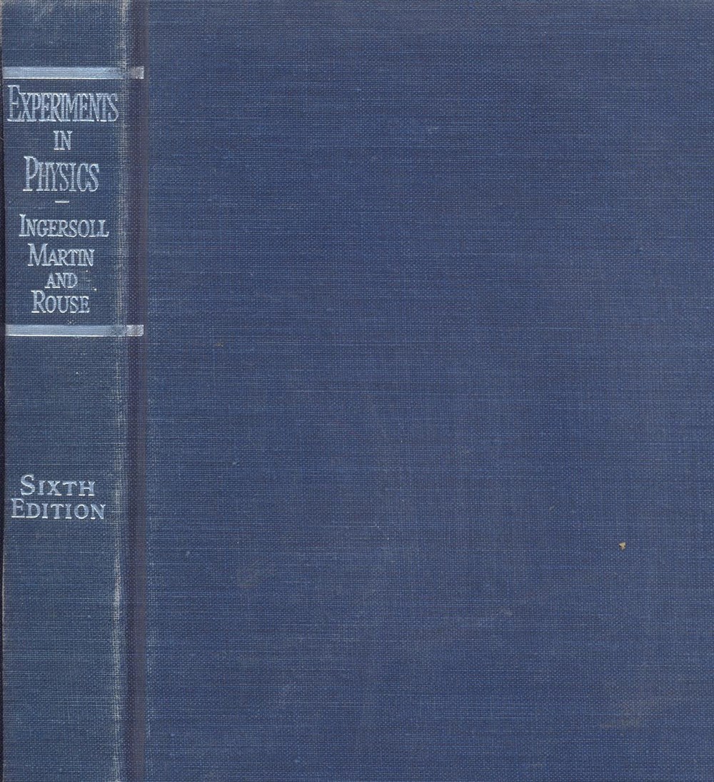 A laboratory manual of experiments in physics