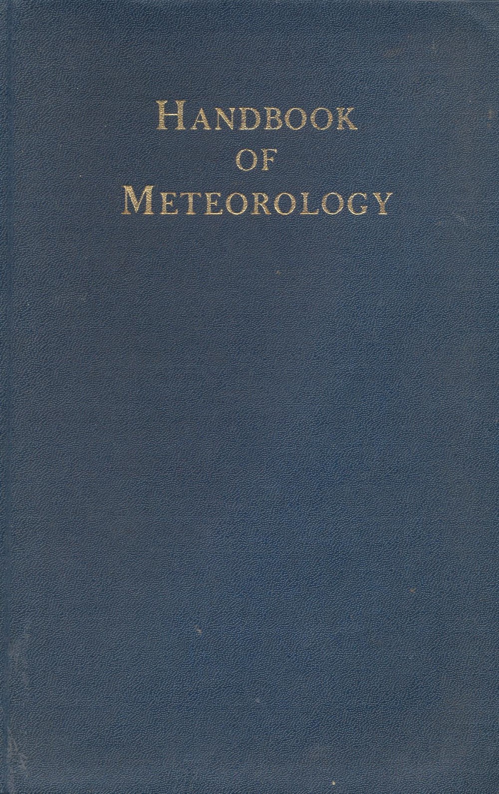 Handbook of meteorology