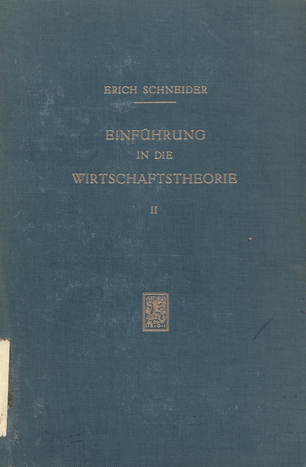 Einführung in die Wirtschaftstheorie. v2