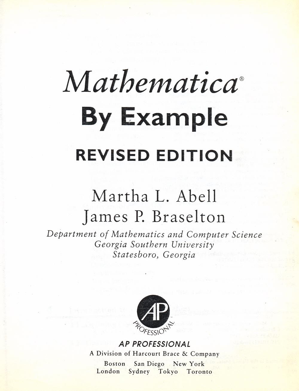 Mathematica by example