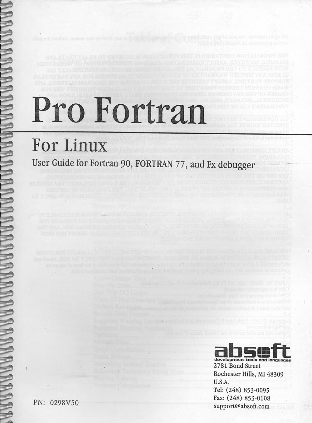 Pro Fortran for Linux