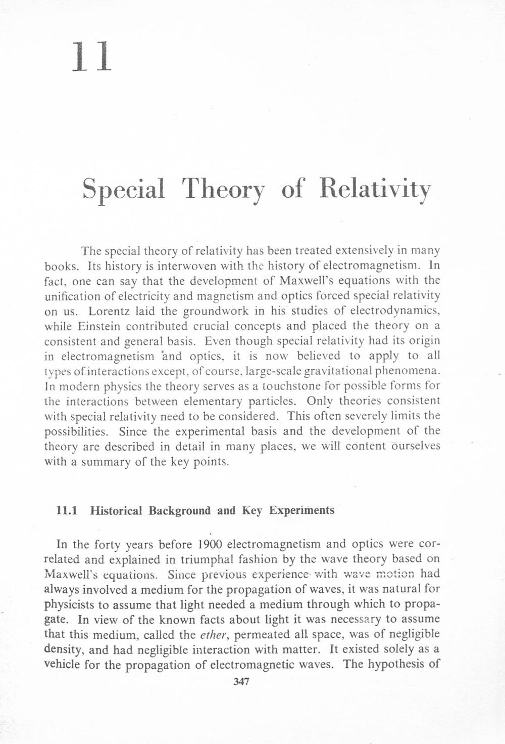 Classical electrodynamics