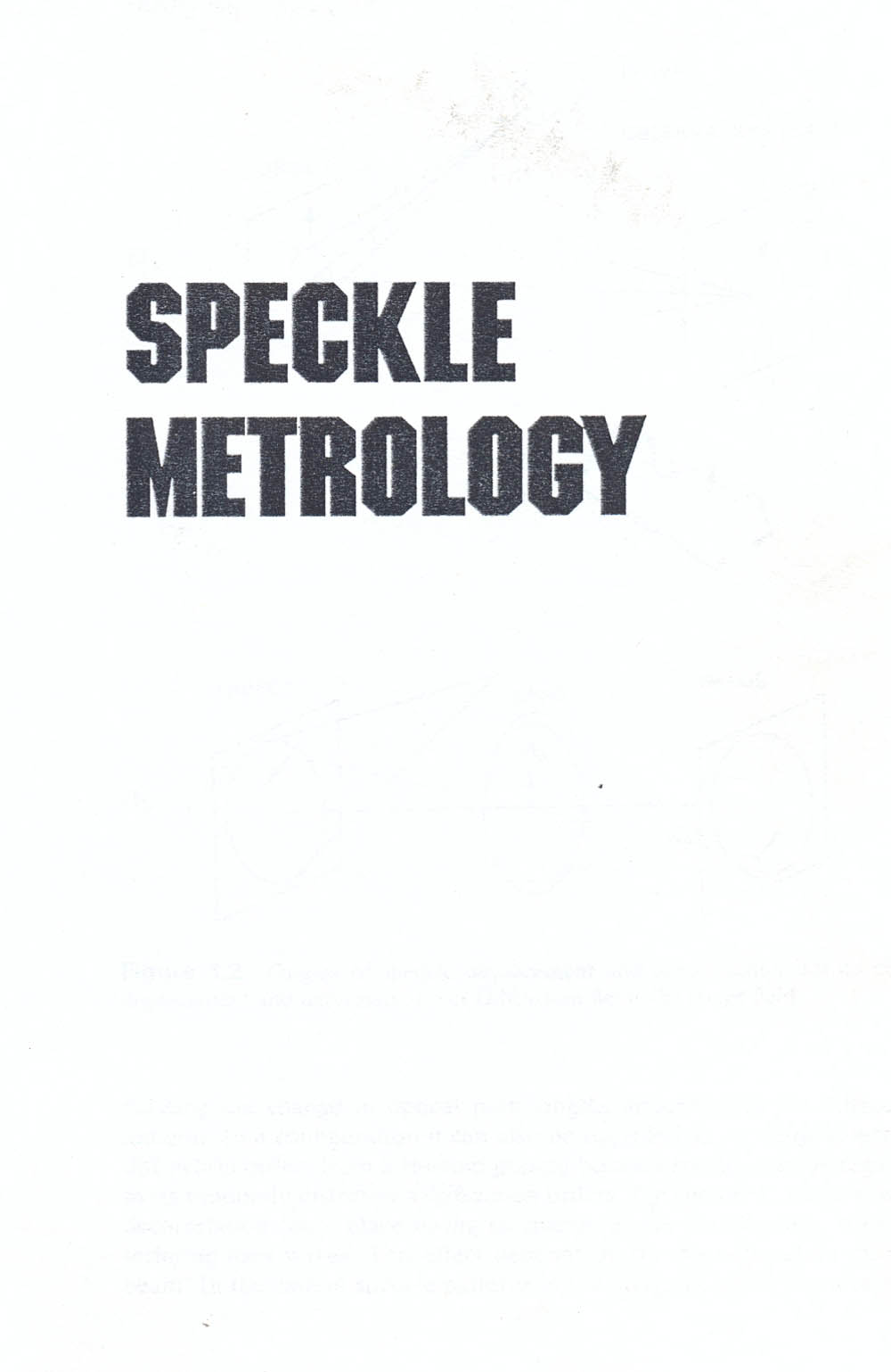 Speckle metrology