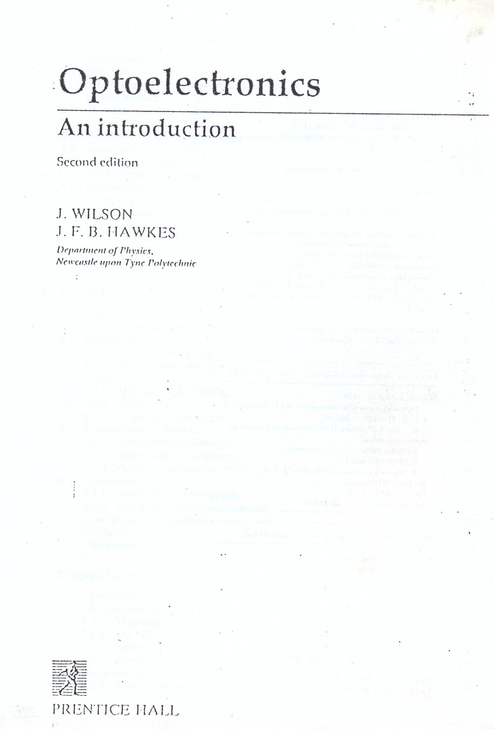Optoelectronics, an introduction