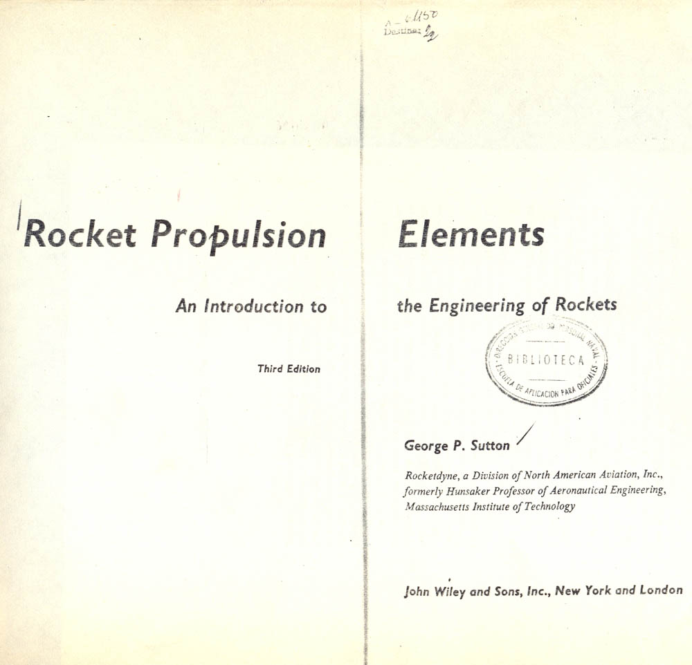 Rocket propulsion elements..