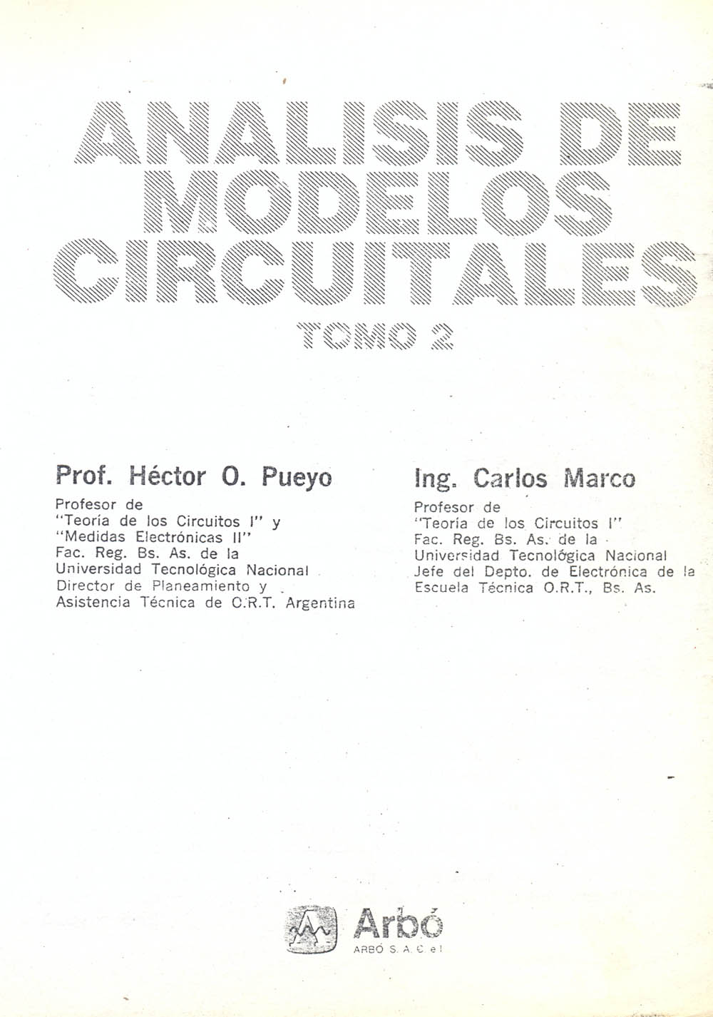 Análisis de modelos circuitales