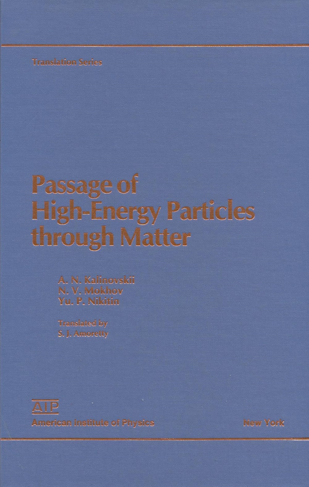 Passage of high-energy particles through matter