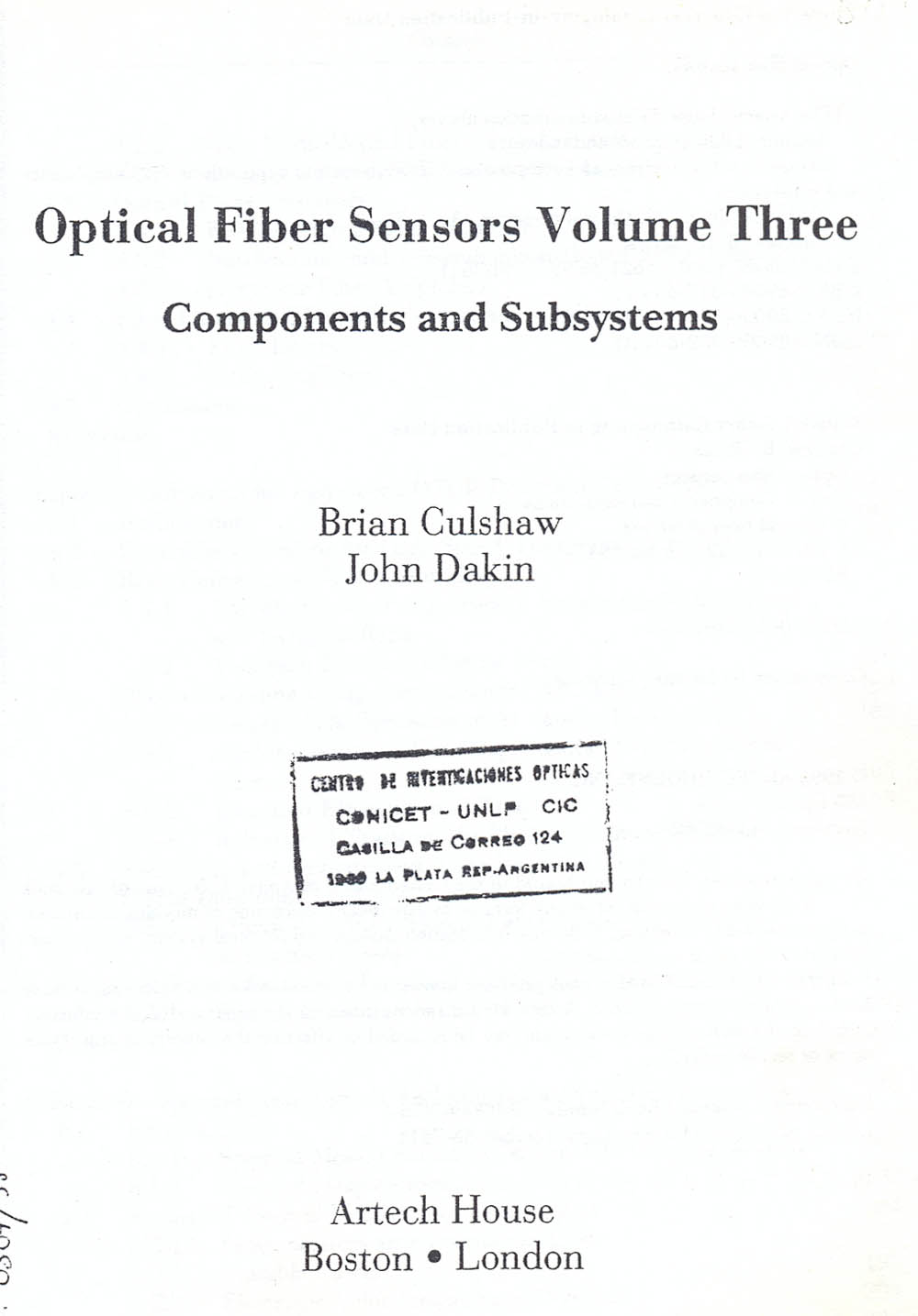 Optical fiber sensors