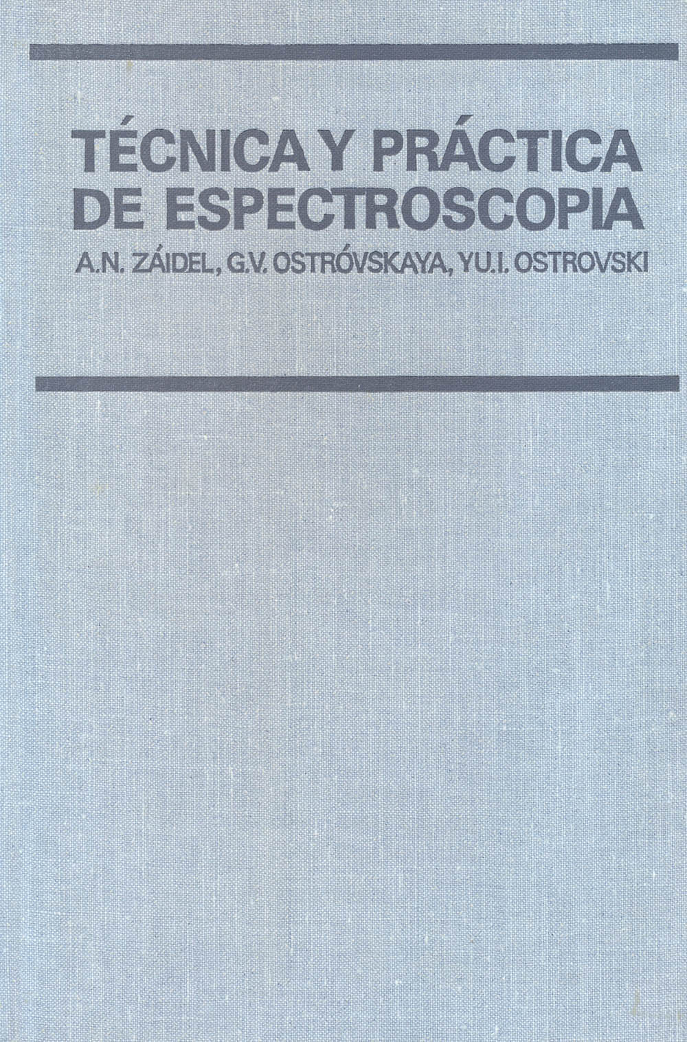 Técnica y Práctica de Espectroscopia