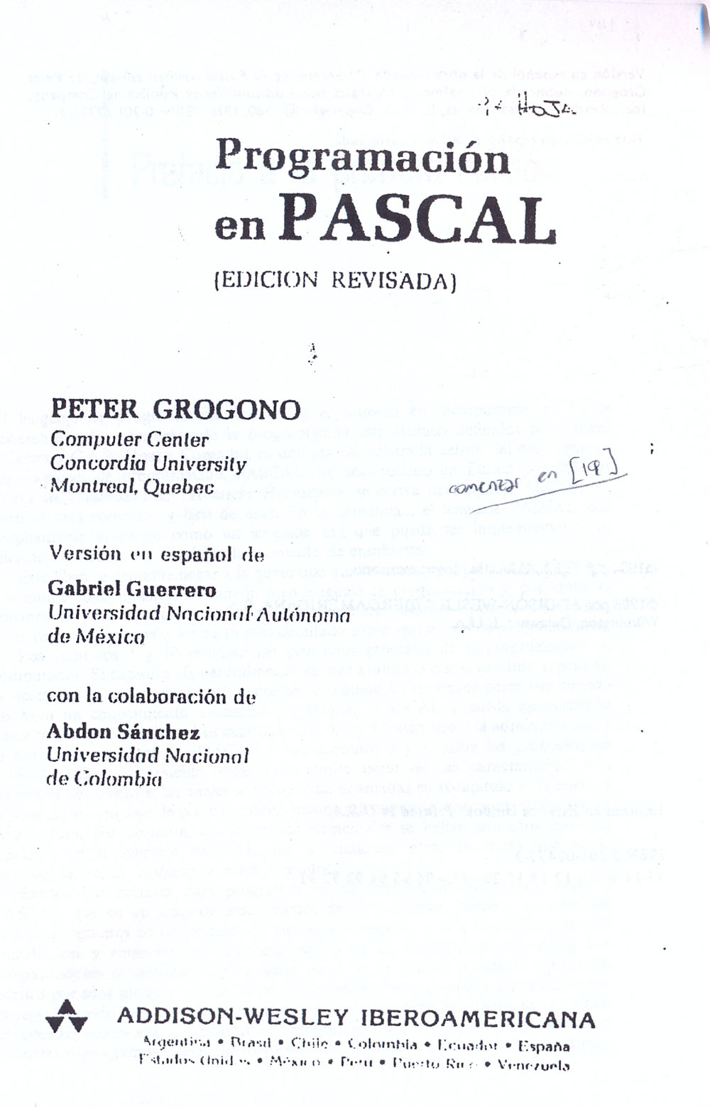 Programación en PASCAL