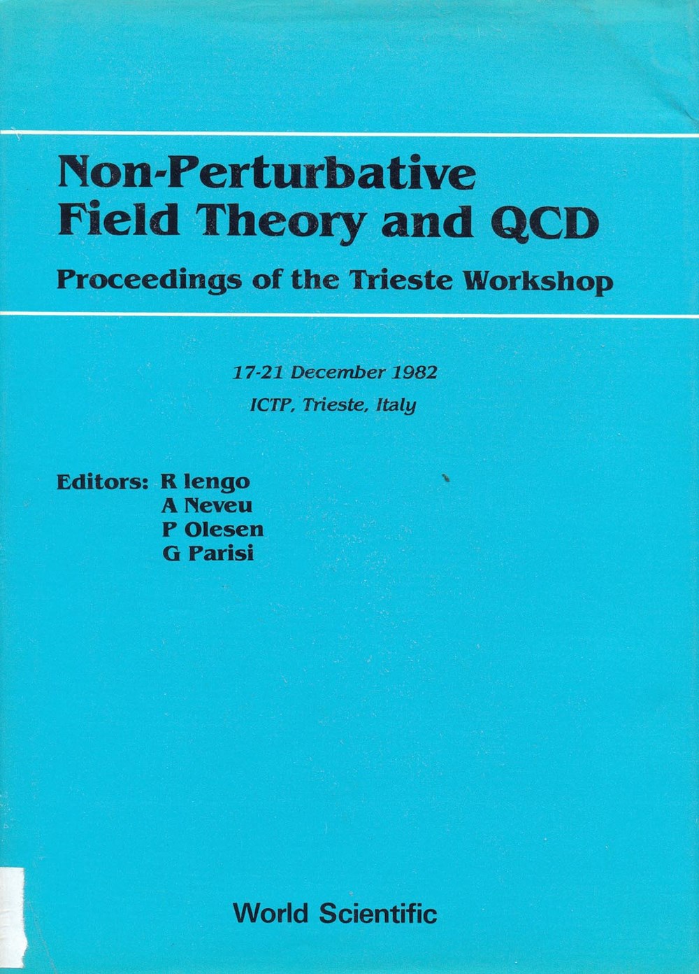 Non-perturbative field theory and QCD.