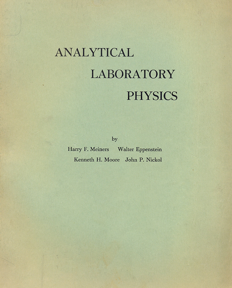 Analytical laboratory physics
