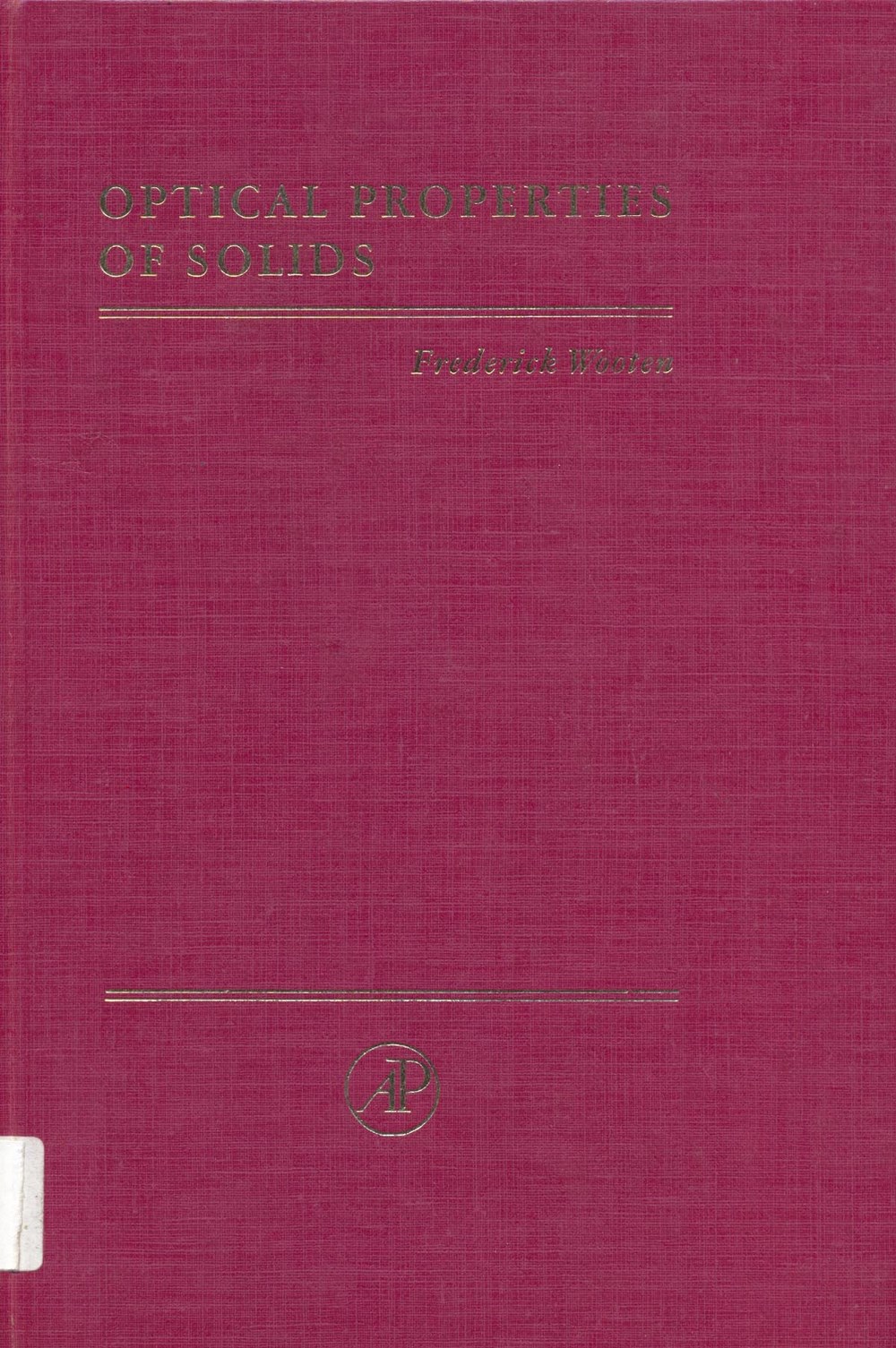 Optical properties of solids